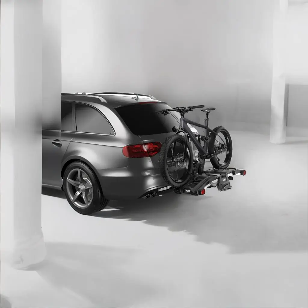 Best bike rack for electric bikes with built-in loading ramp and transport wheels