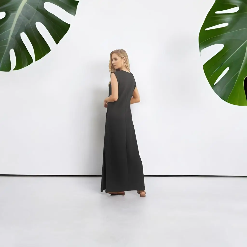 Vacation dresses for women styled with lightweight jackets and easy-to-wash fabrics.
