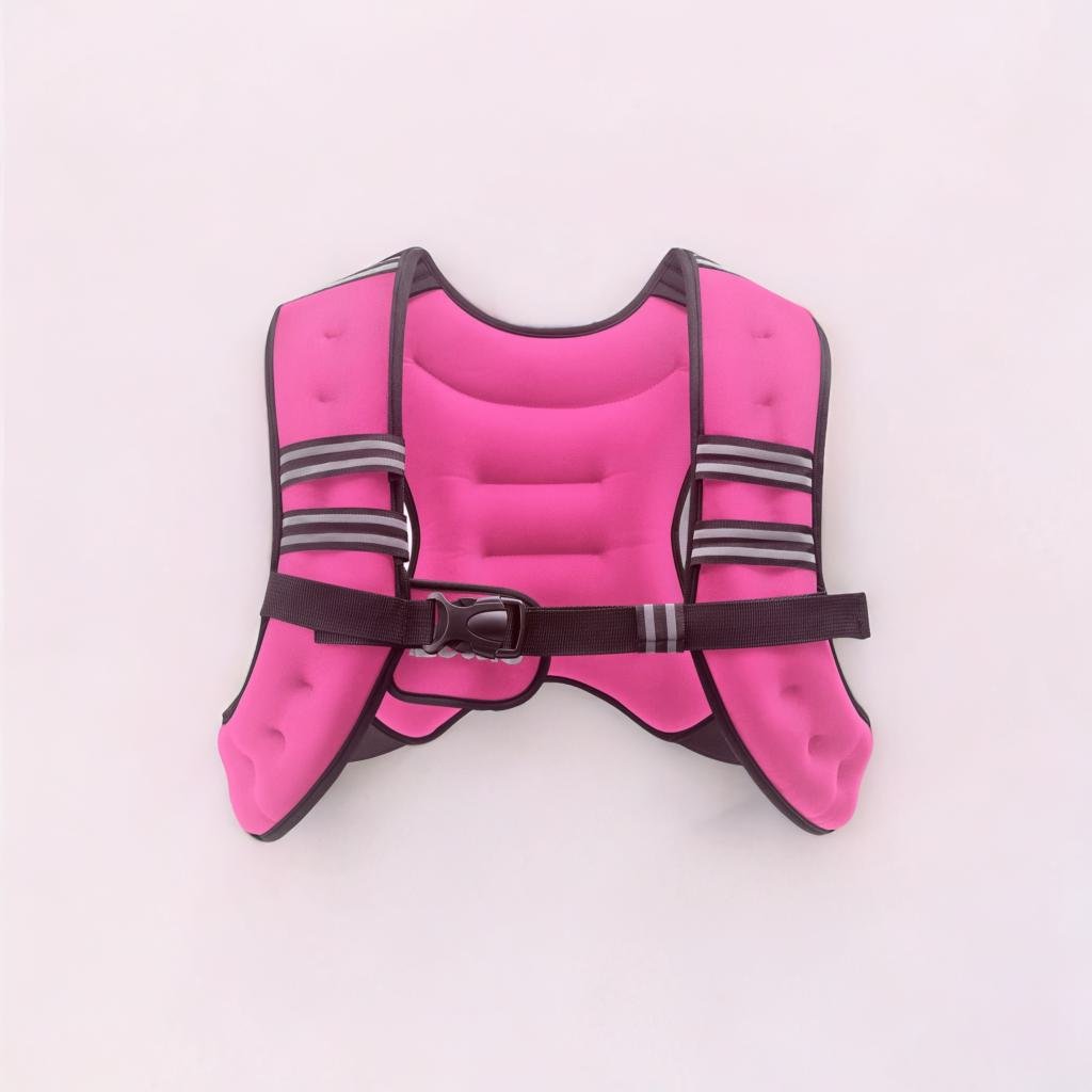 Female athlete wearing the ZELUS weighted vest (women's weighted vest fit) performing high-intensity cardio.